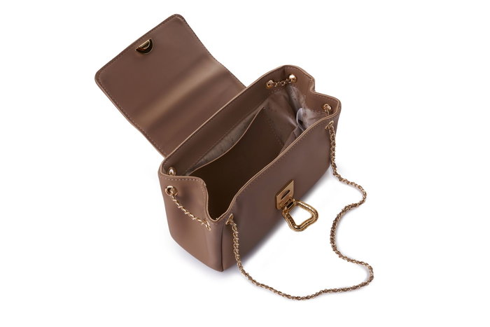 Vince Camuto Bolso de Hombro Siena v2 Visón Oscuro Cuero de Polivinilo 25cm x 9cm x 14cm